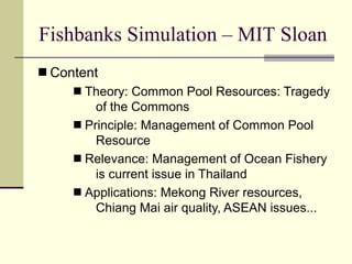mit fishbanks|Session Video and Slides .